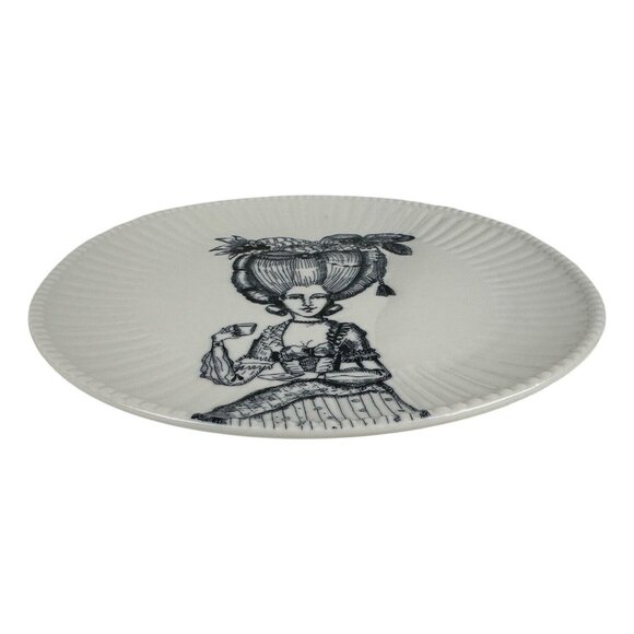 Anthropologie Plate Florence Balducci LADY IN WAITING RARE! 10.75" D Whimsical - Picture 8 of 14